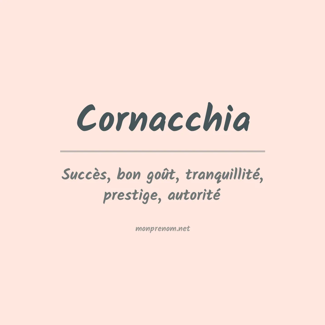 Signification du prénom Cornacchia