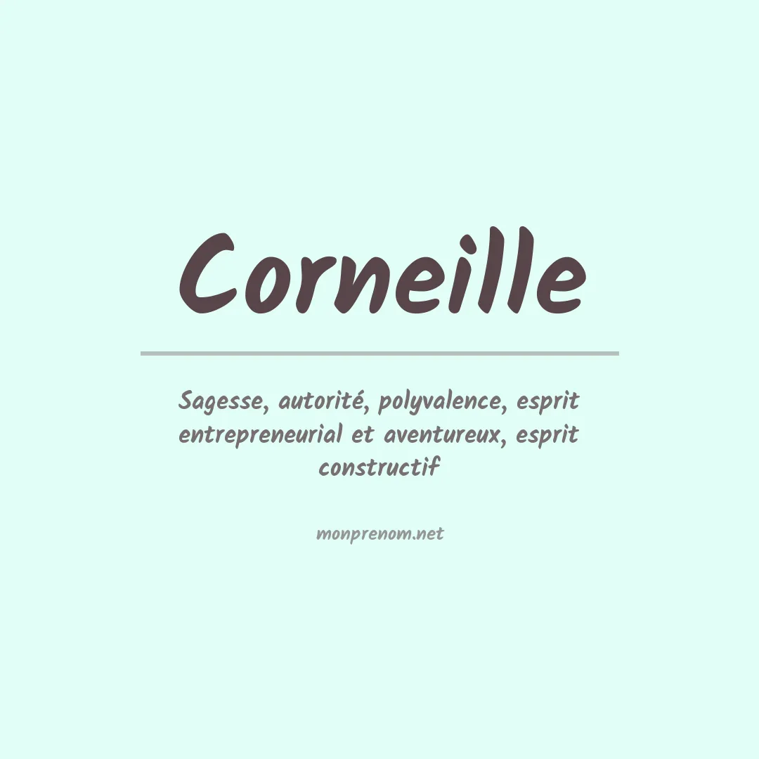 Prénom Corneille