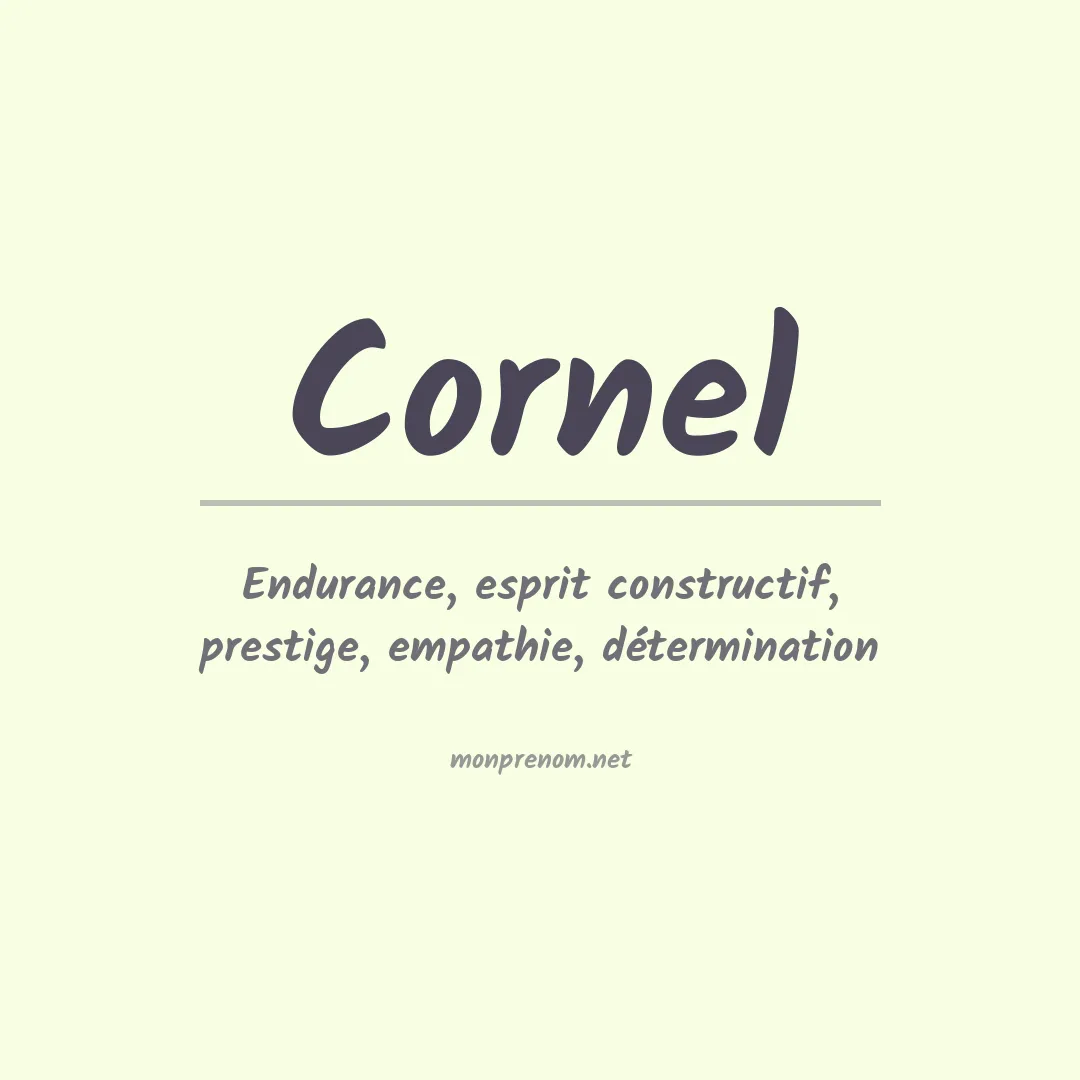 Prénom Cornel