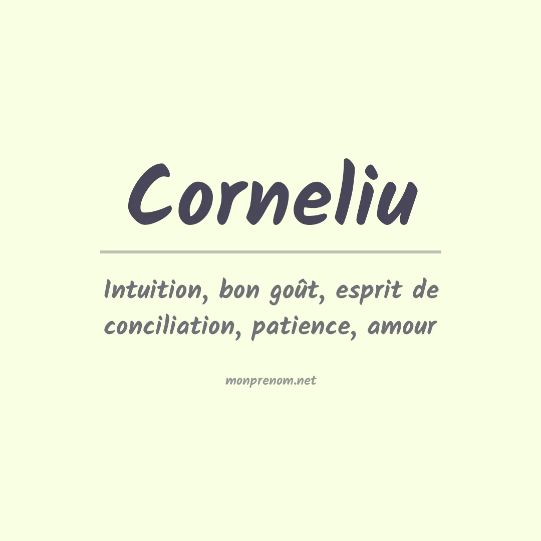 Prénom Corneliu