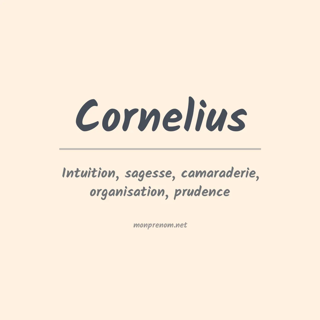 Prénom Cornelius