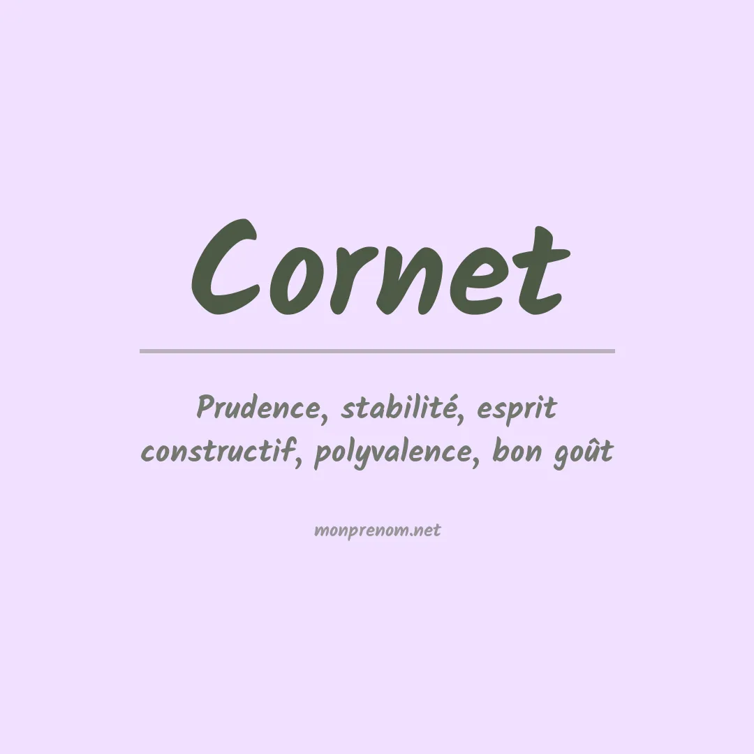 Prénom Cornet