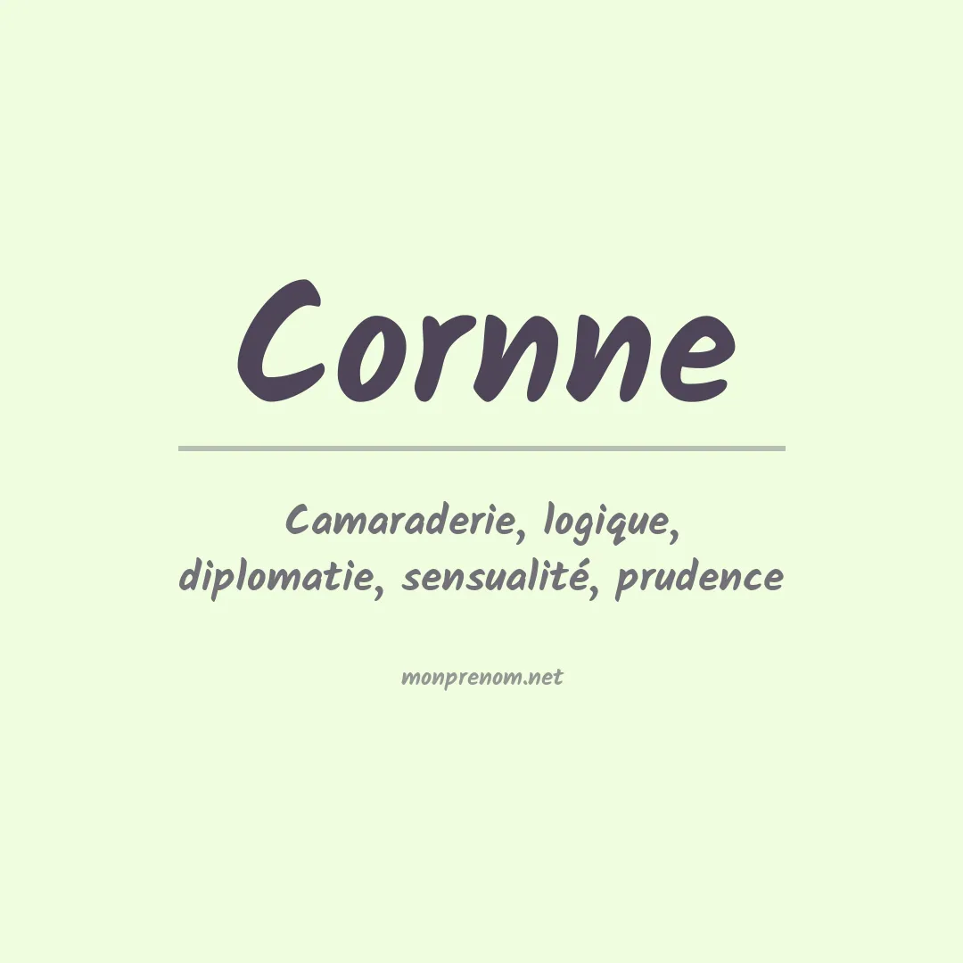 Signification du prénom Cornne
