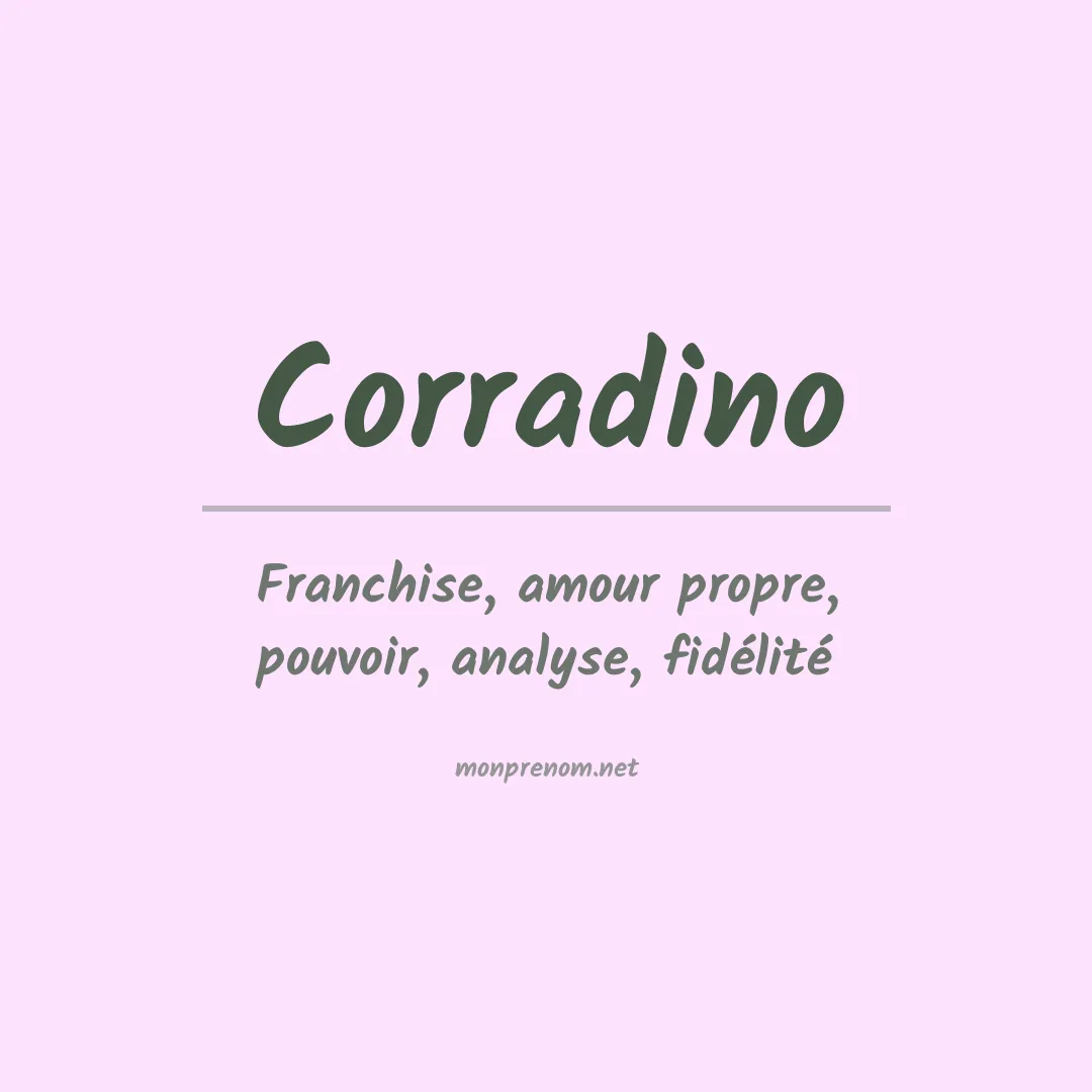 Prénom Corradino