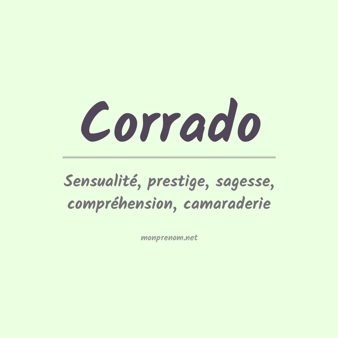 Prénom Corrado
