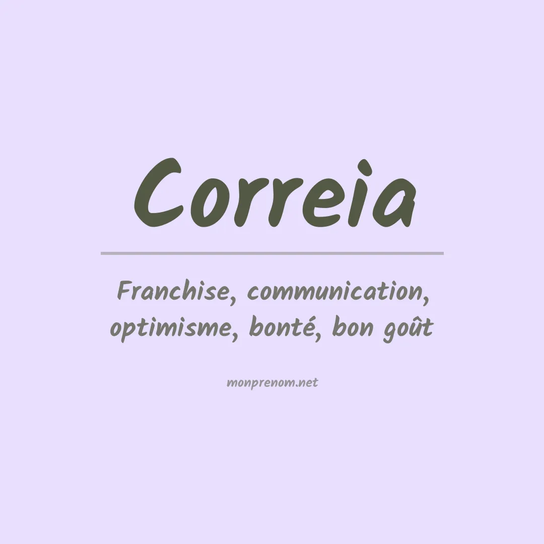 Prénom Correia