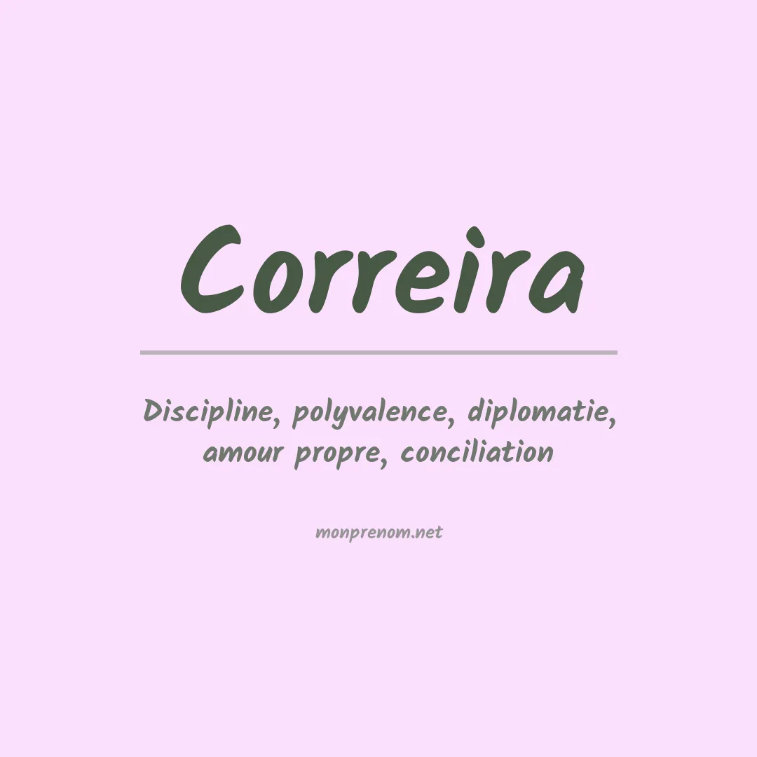 Prénom Correira