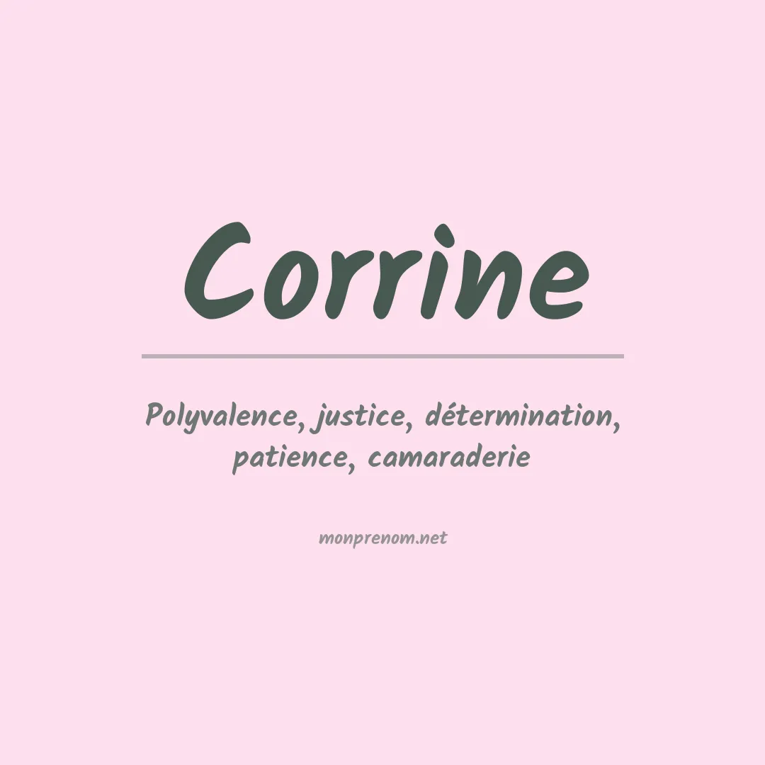 Prénom Corrine