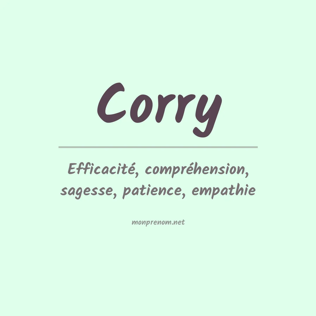 Prénom Corry