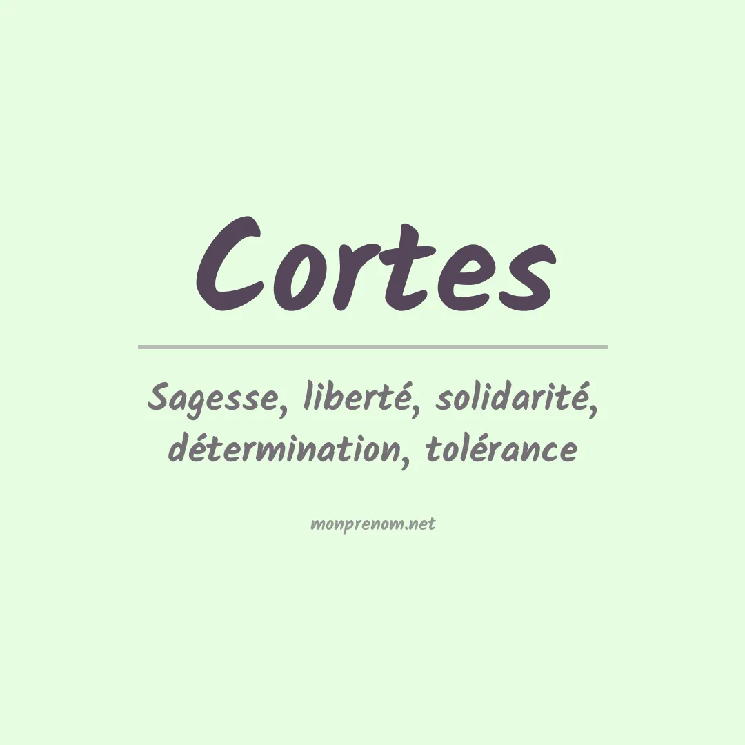 Prénom Cortes