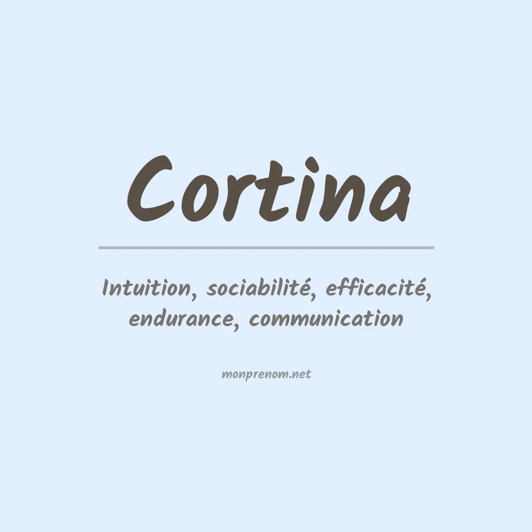 Prénom Cortina