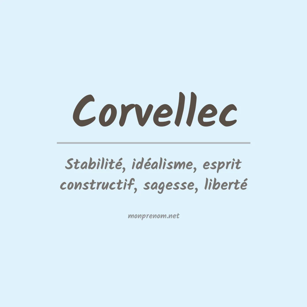 Signification du prénom Corvellec