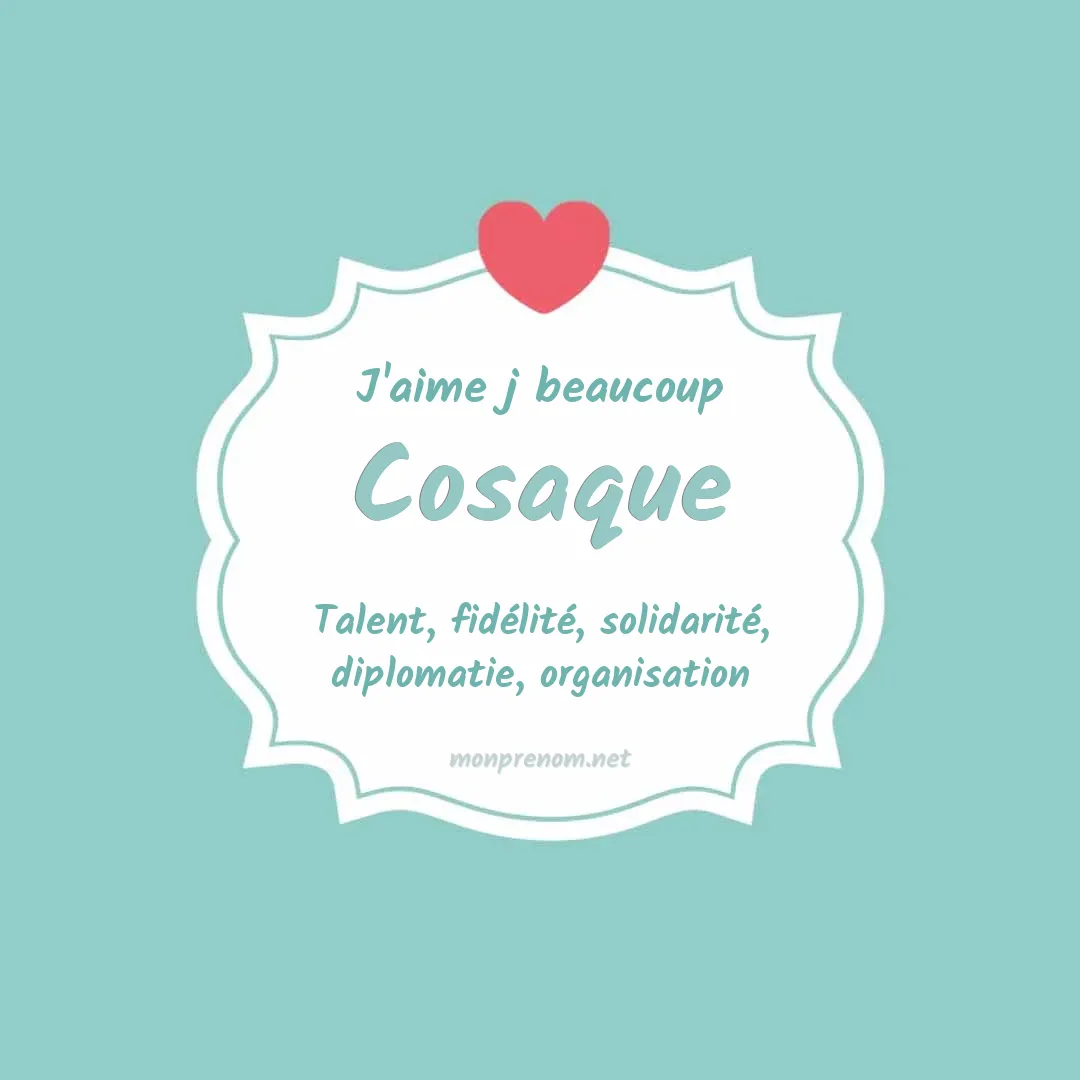 J'aime beaucoup Cosaque