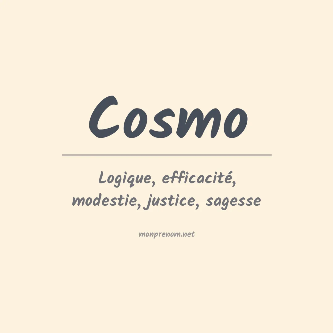 Prénom Cosmo