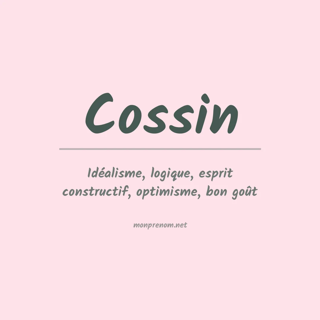 Prénom Cossin