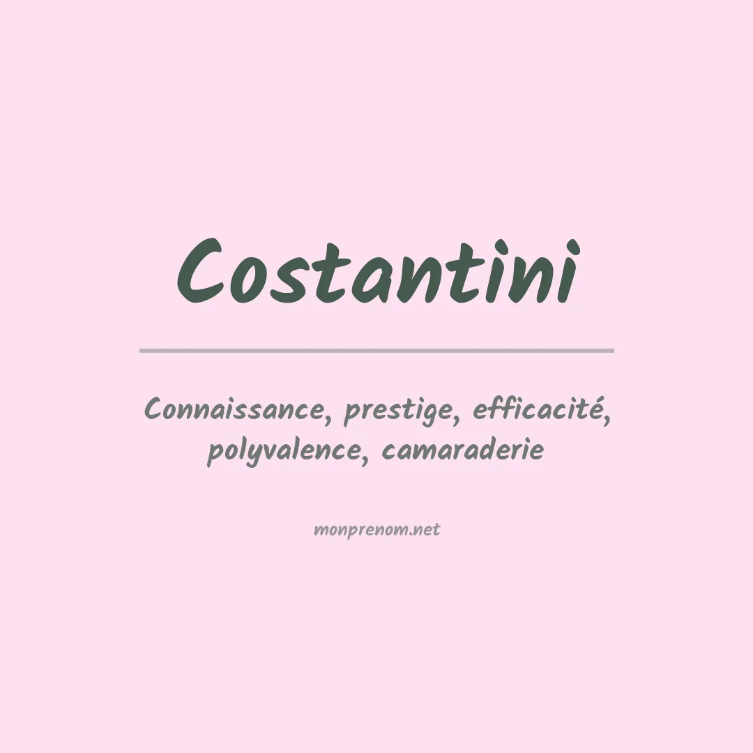 Prénom Costantini