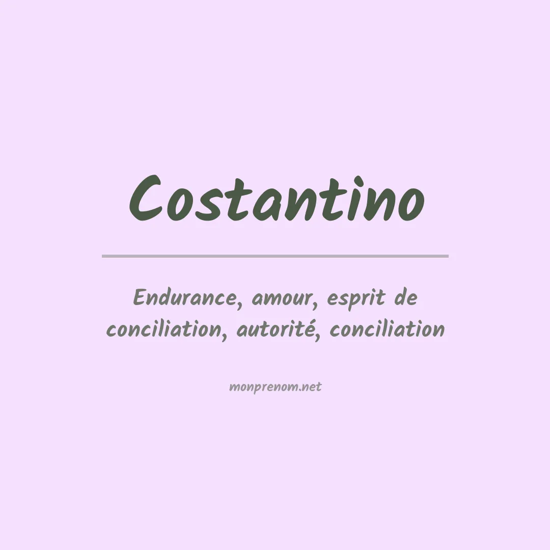 Prénom Costantino