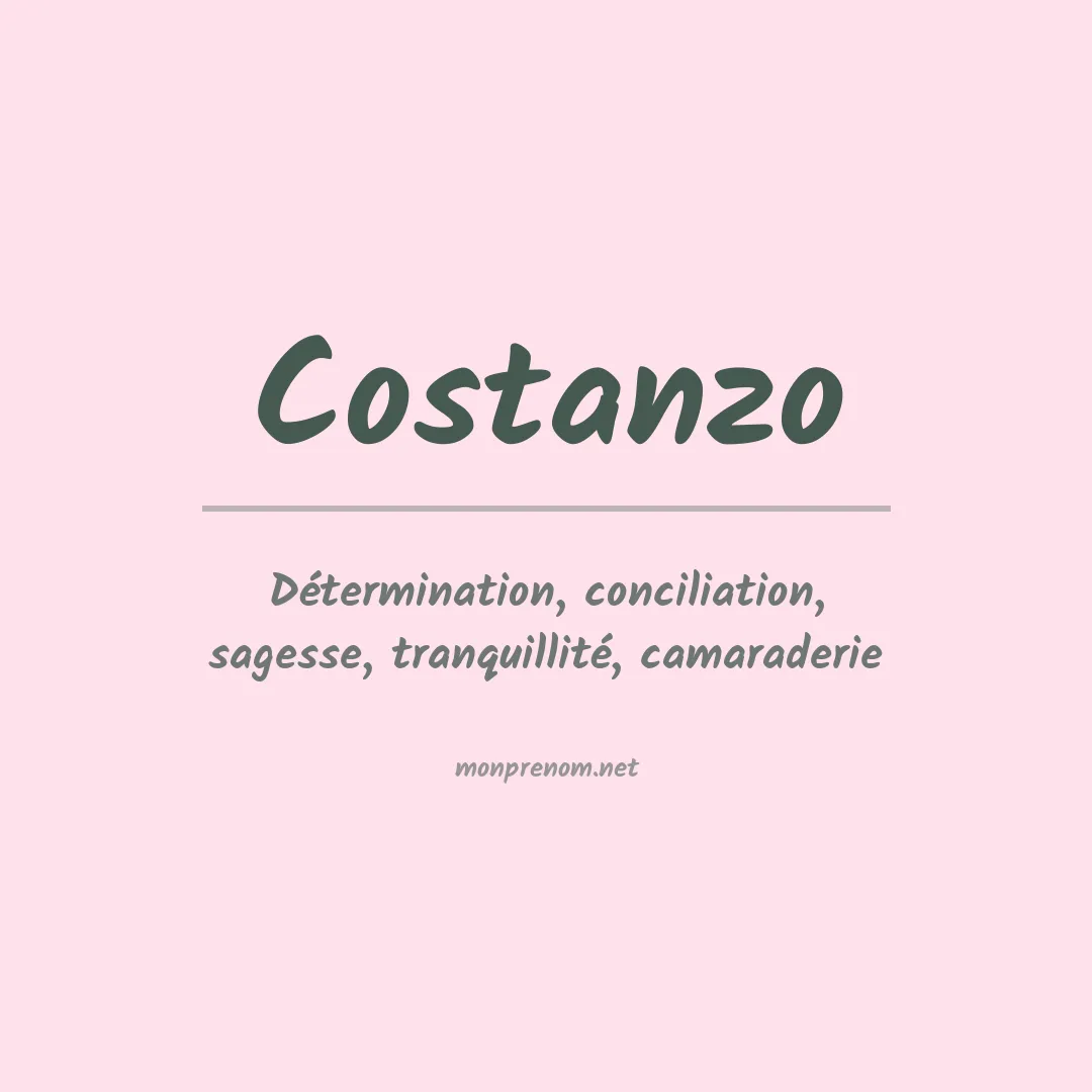 Prénom Costanzo