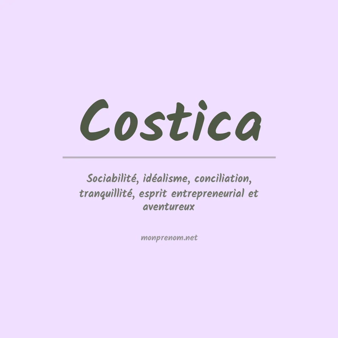 Prénom Costica