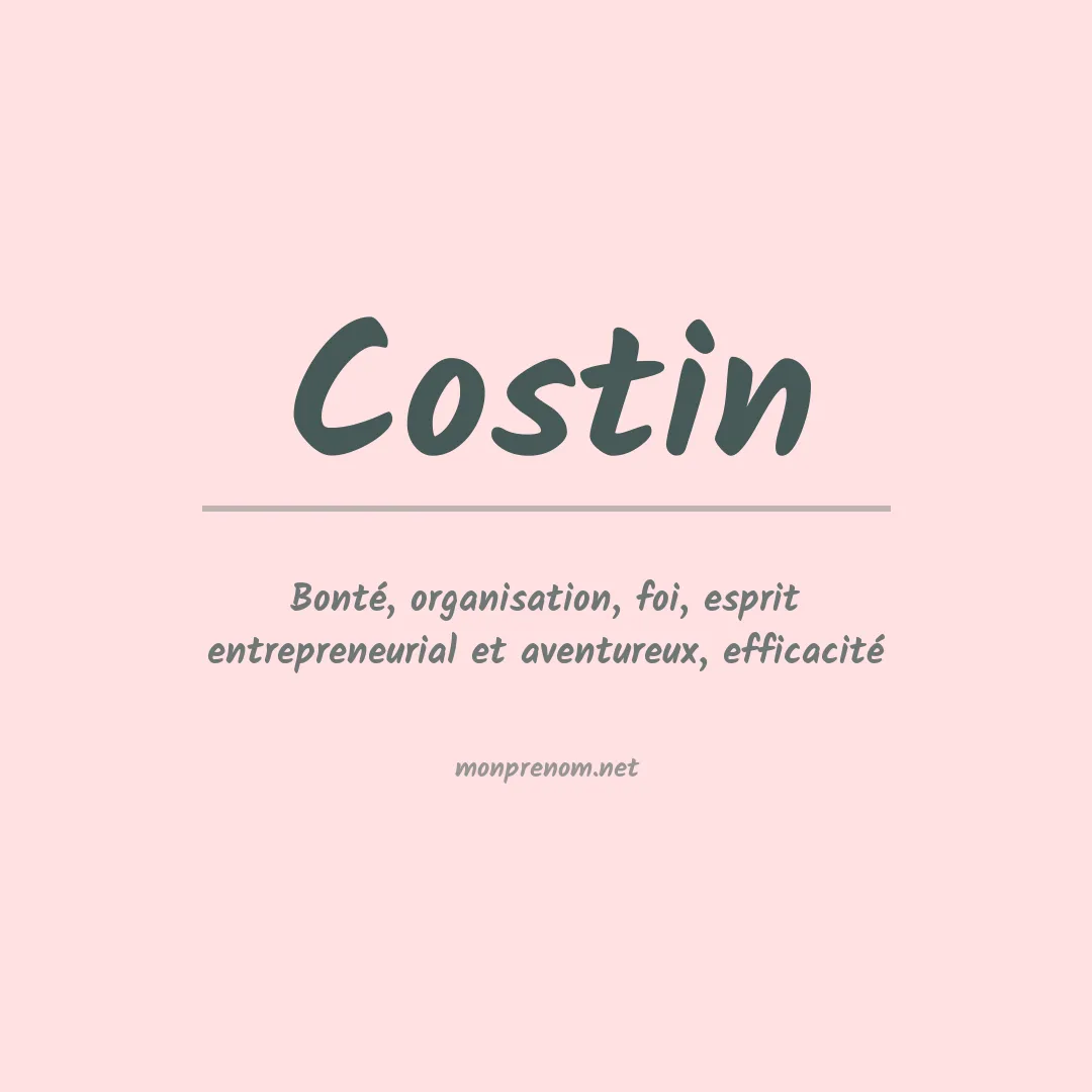 Prénom Costin