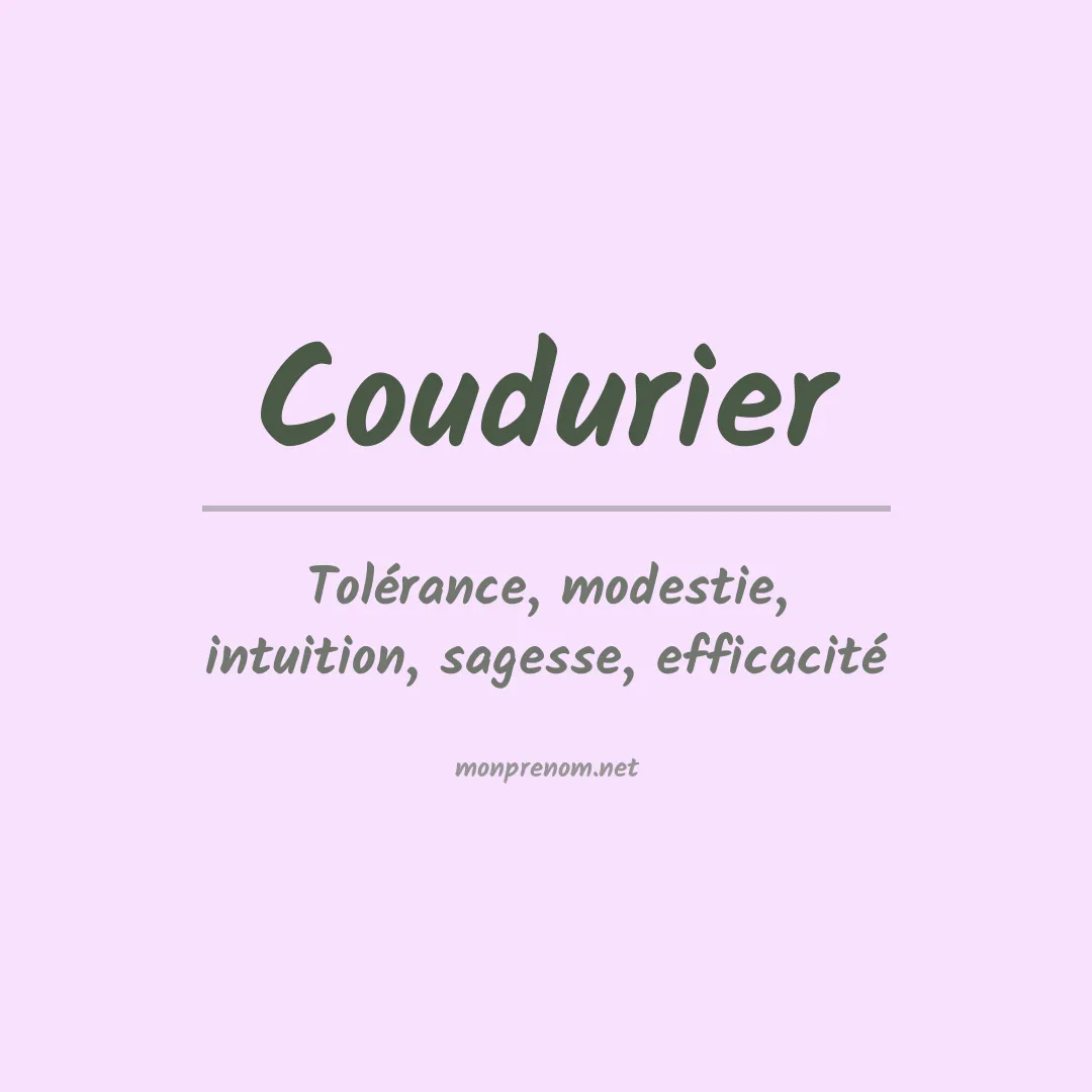 Prénom Coudurier