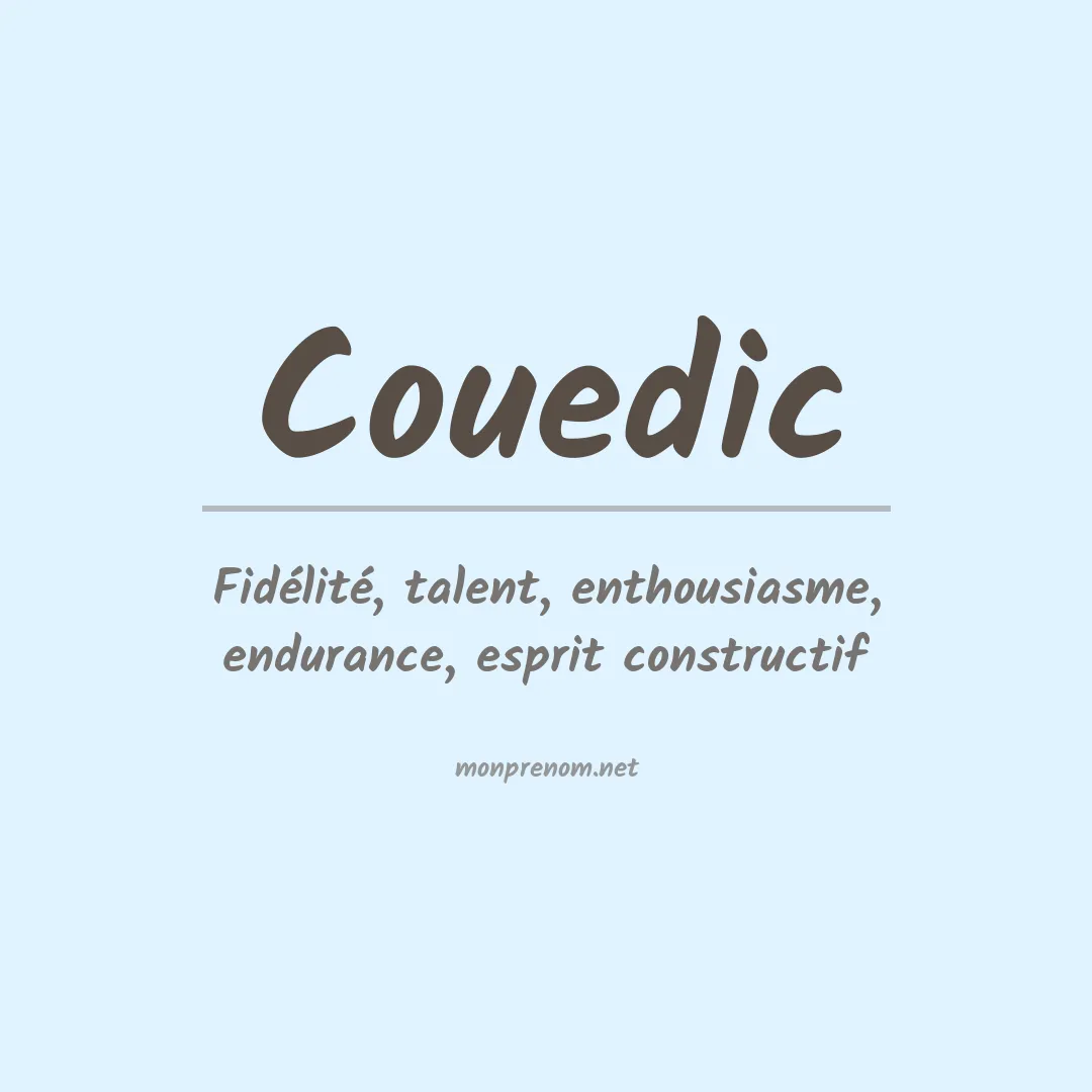 Signification du prénom Couedic