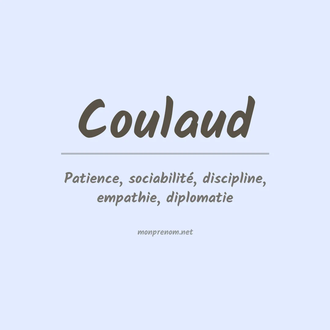Signification du prénom Coulaud