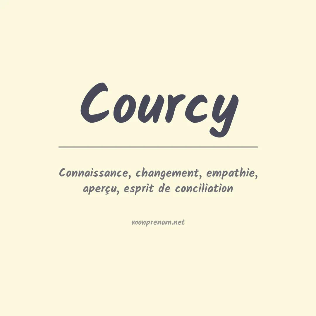 Prénom Courcy