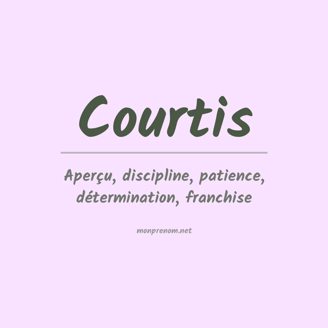 Prénom Courtis