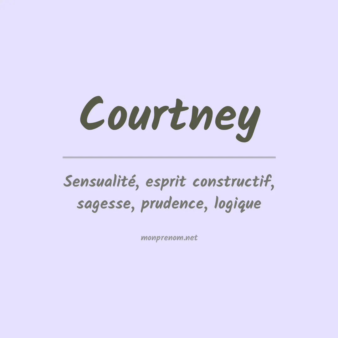 Prénom Courtney