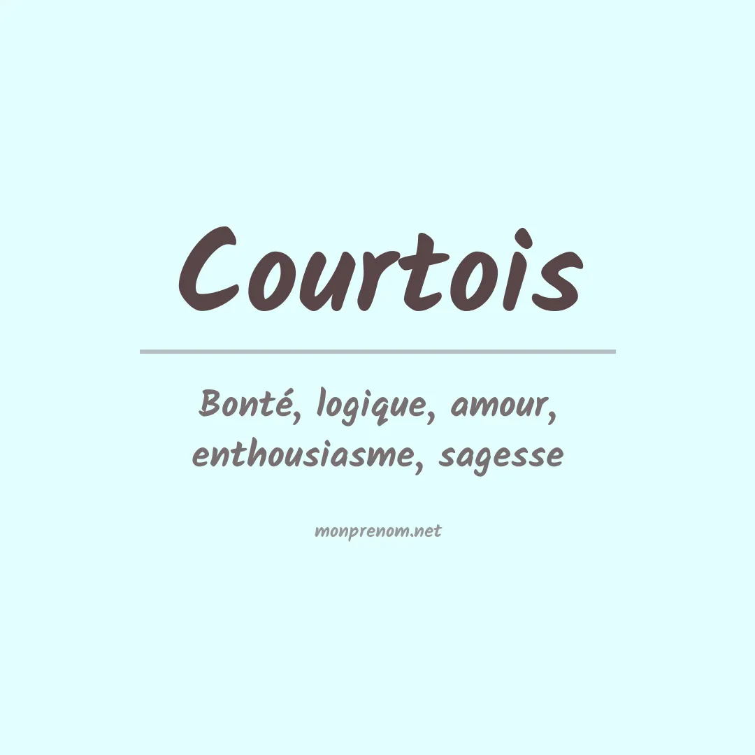 Prénom Courtois
