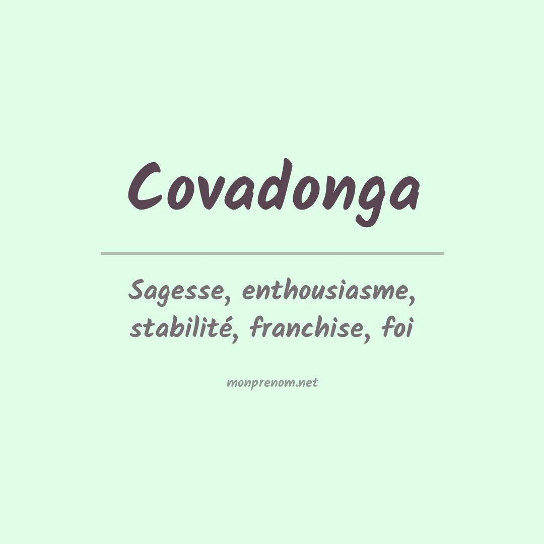 Signification du prénom Covadonga