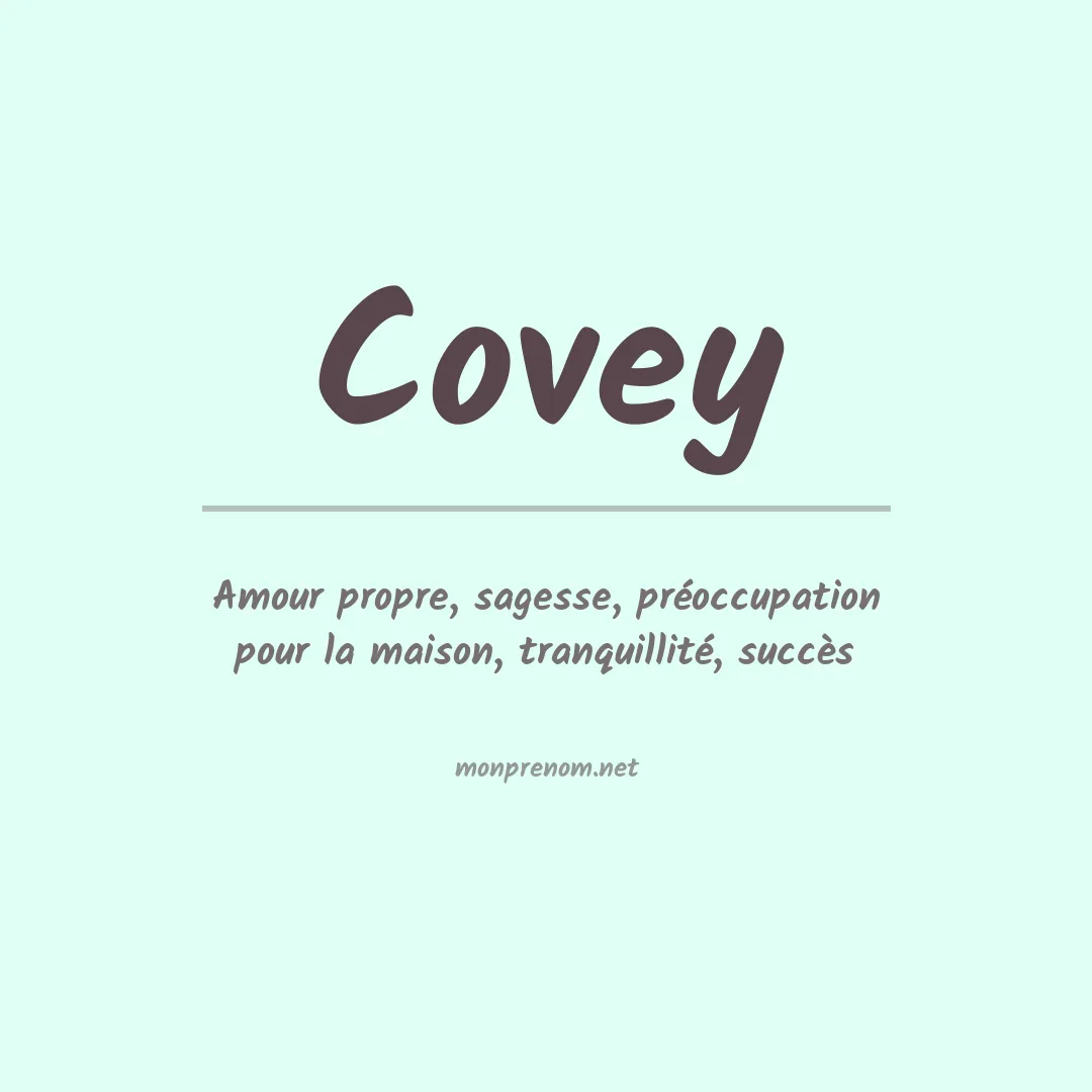 Prénom Covey
