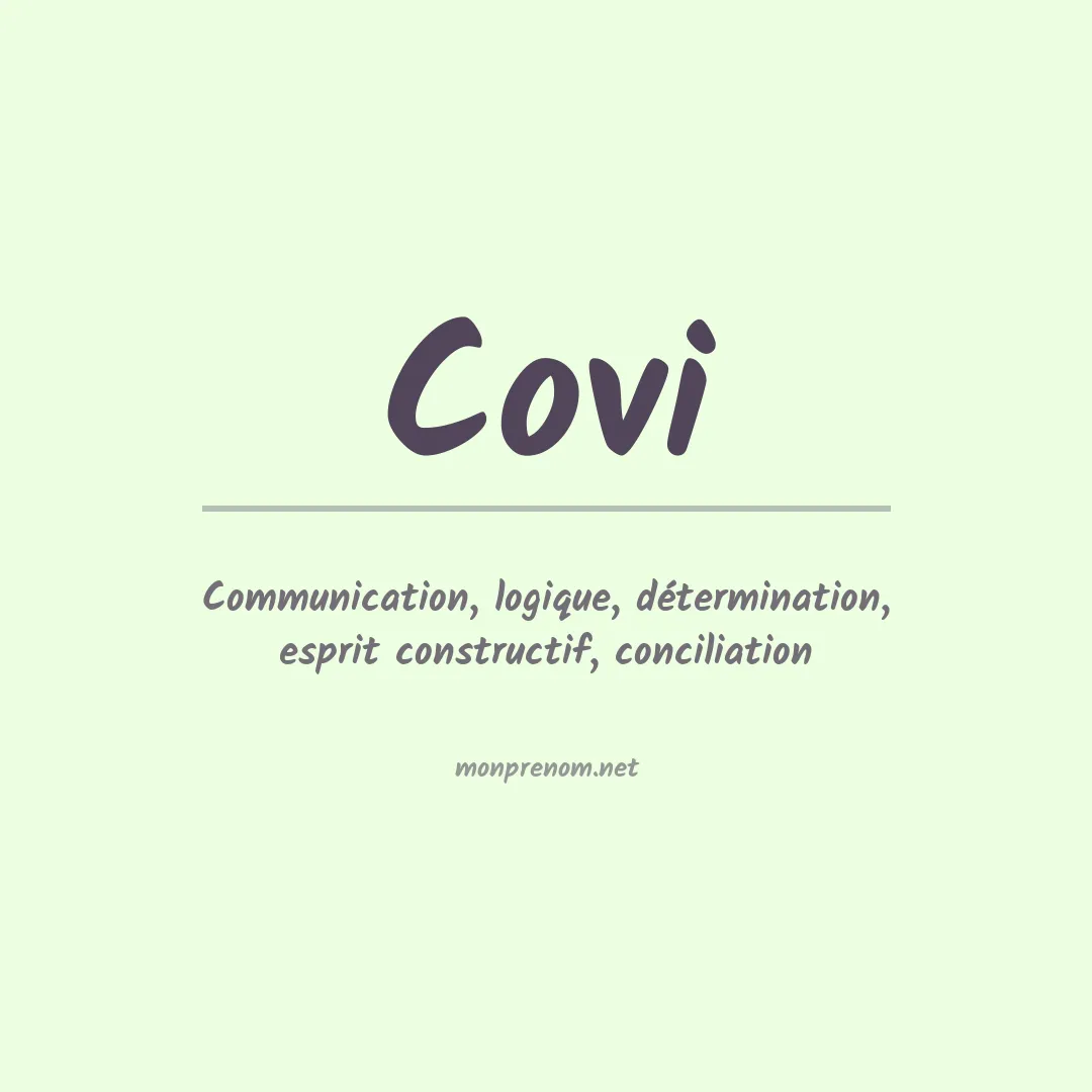 Signification du prénom Covi