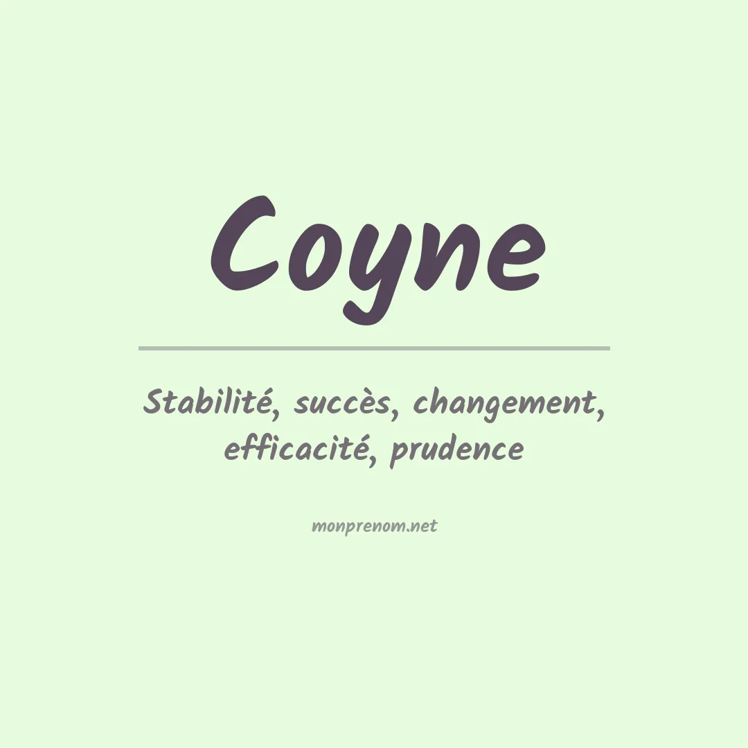 Prénom Coyne