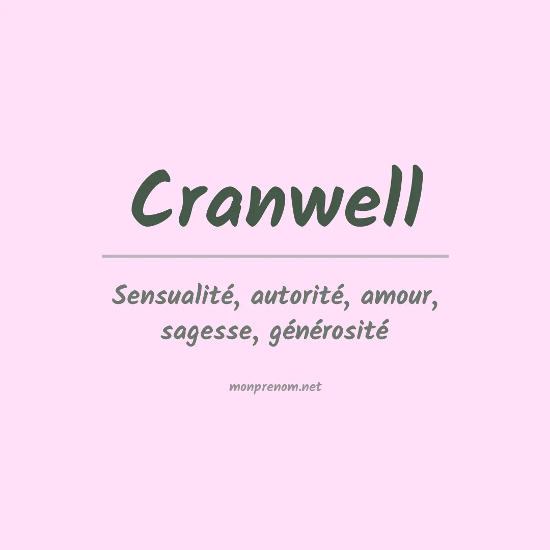 Prénom Cranwell