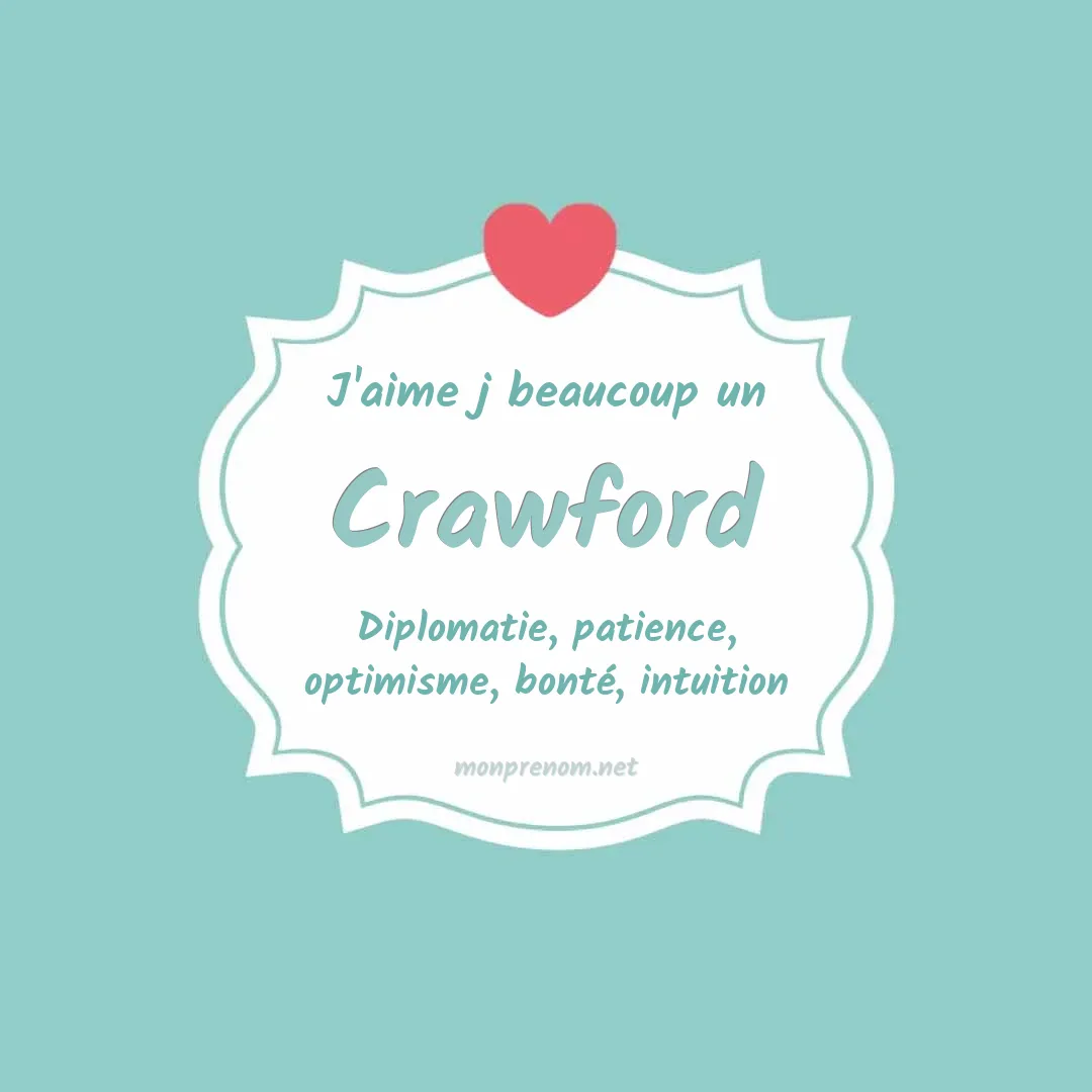 J'aime beaucoup Crawford