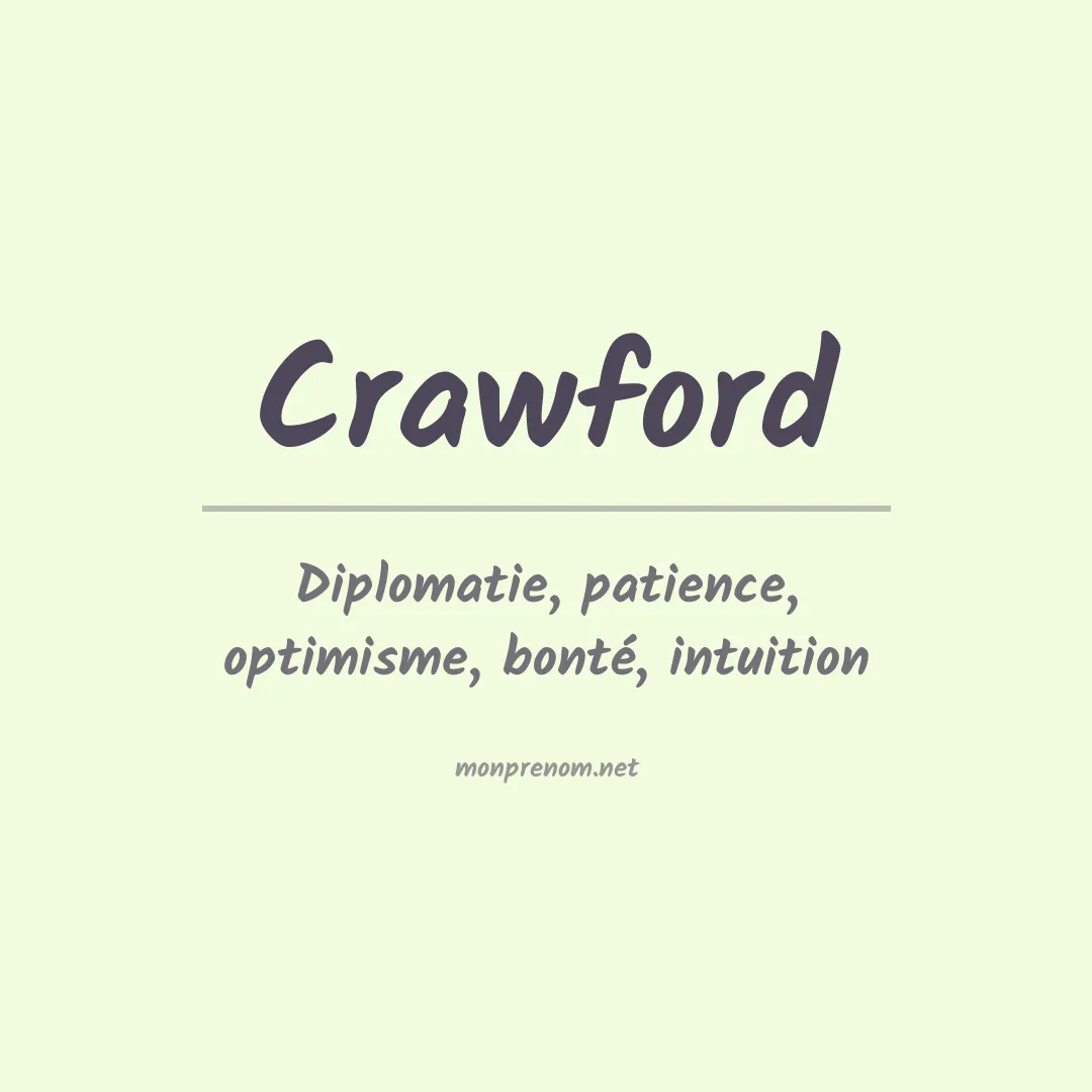 Prénom Crawford