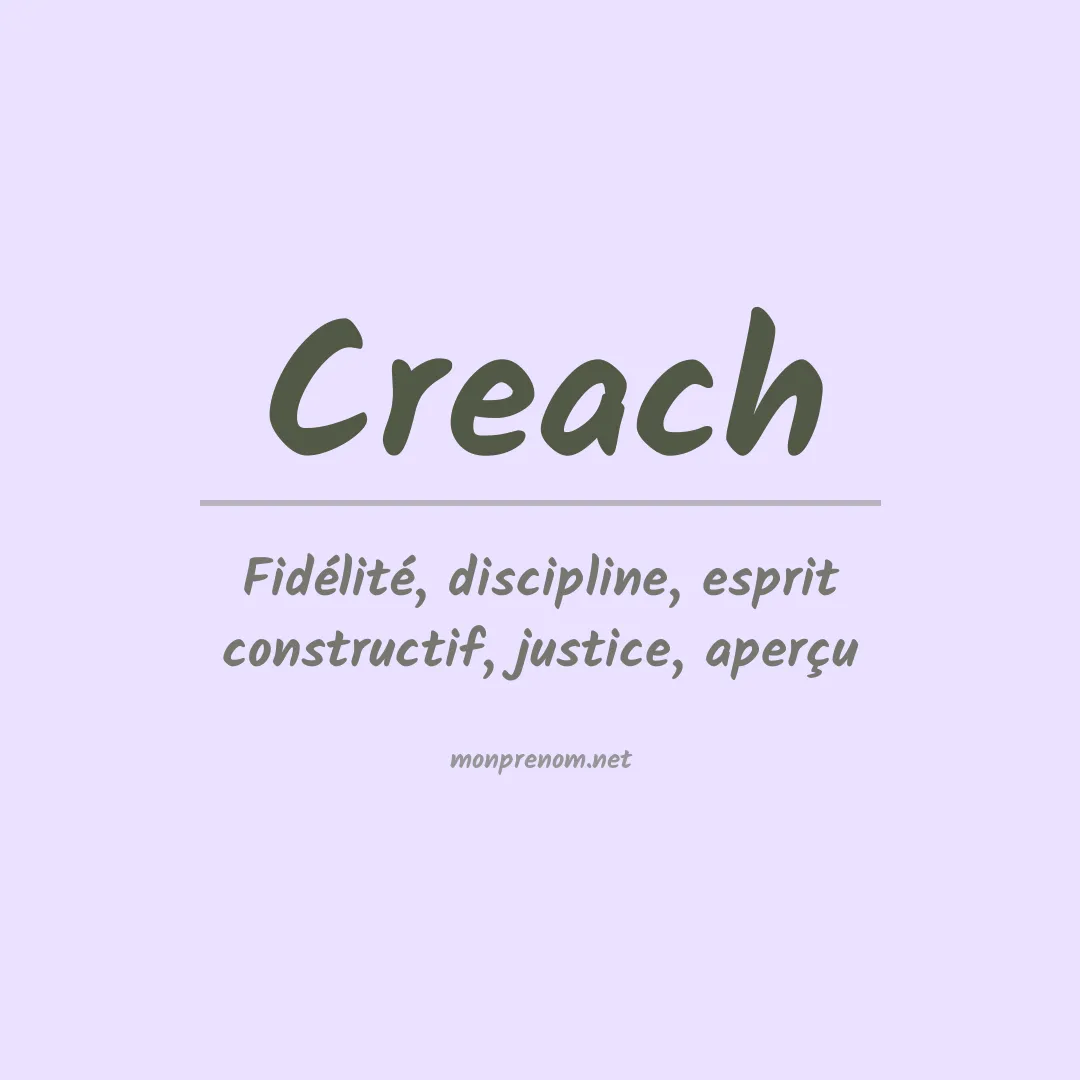 Prénom Creach