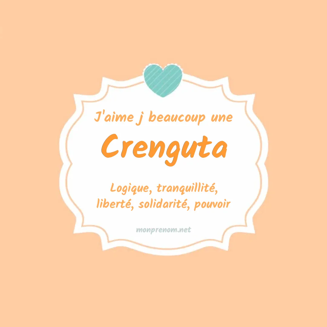 J'aime beaucoup Crenguta
