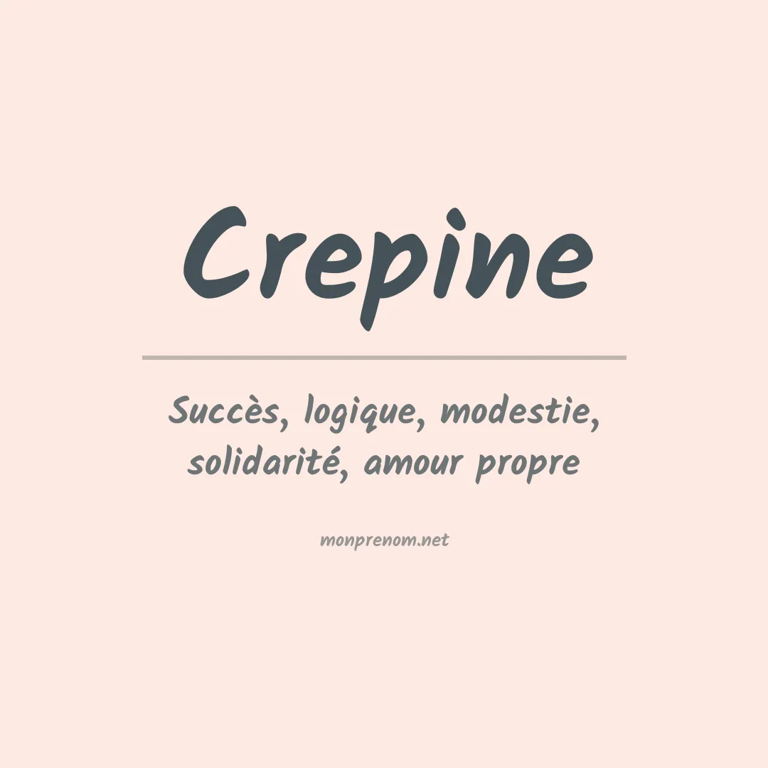 Prénom Crepine