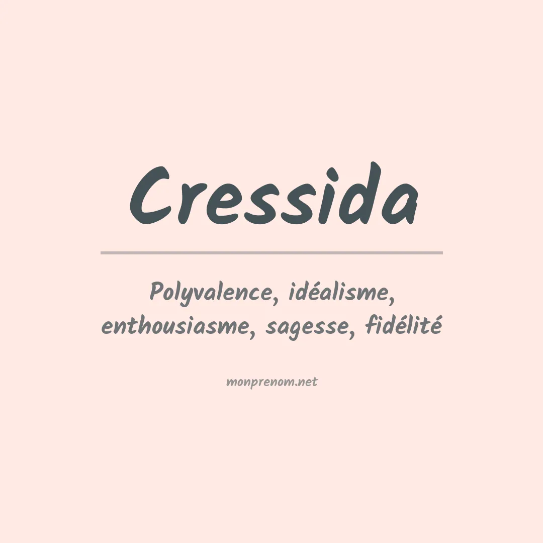 Signification du prénom Cressida