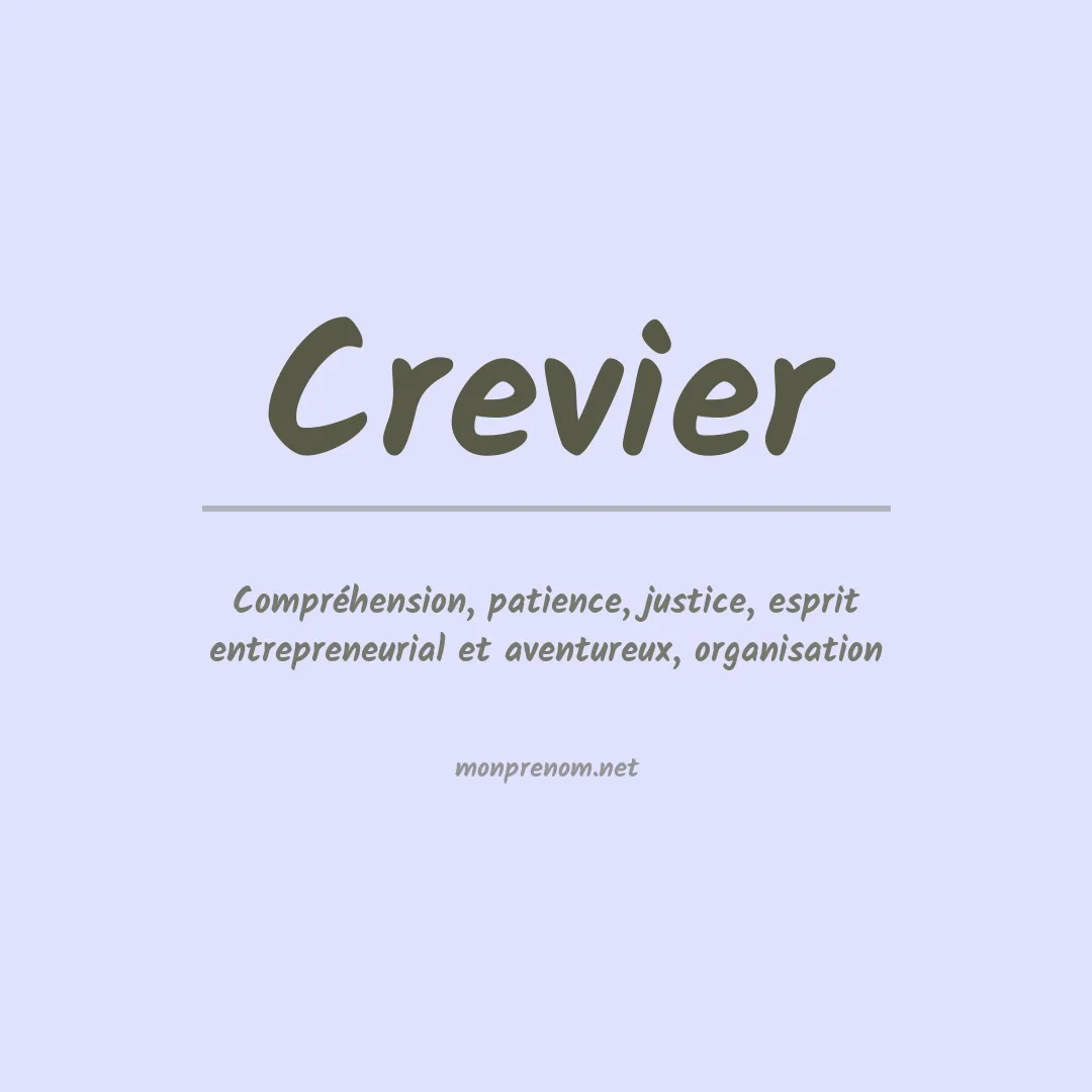 Prénom Crevier