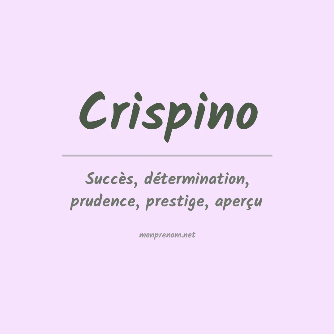 Prénom Crispino