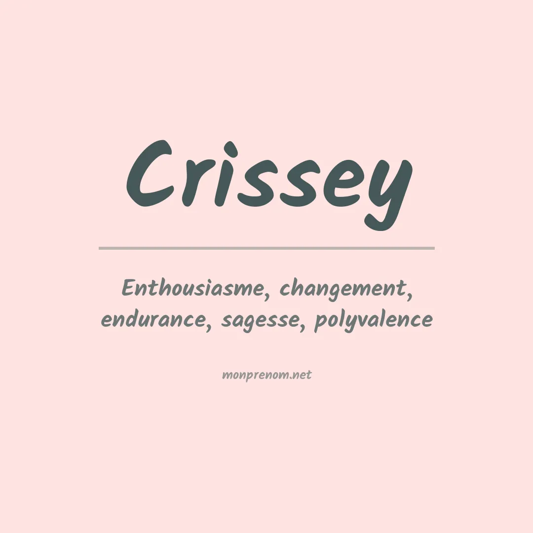 Prénom Crissey