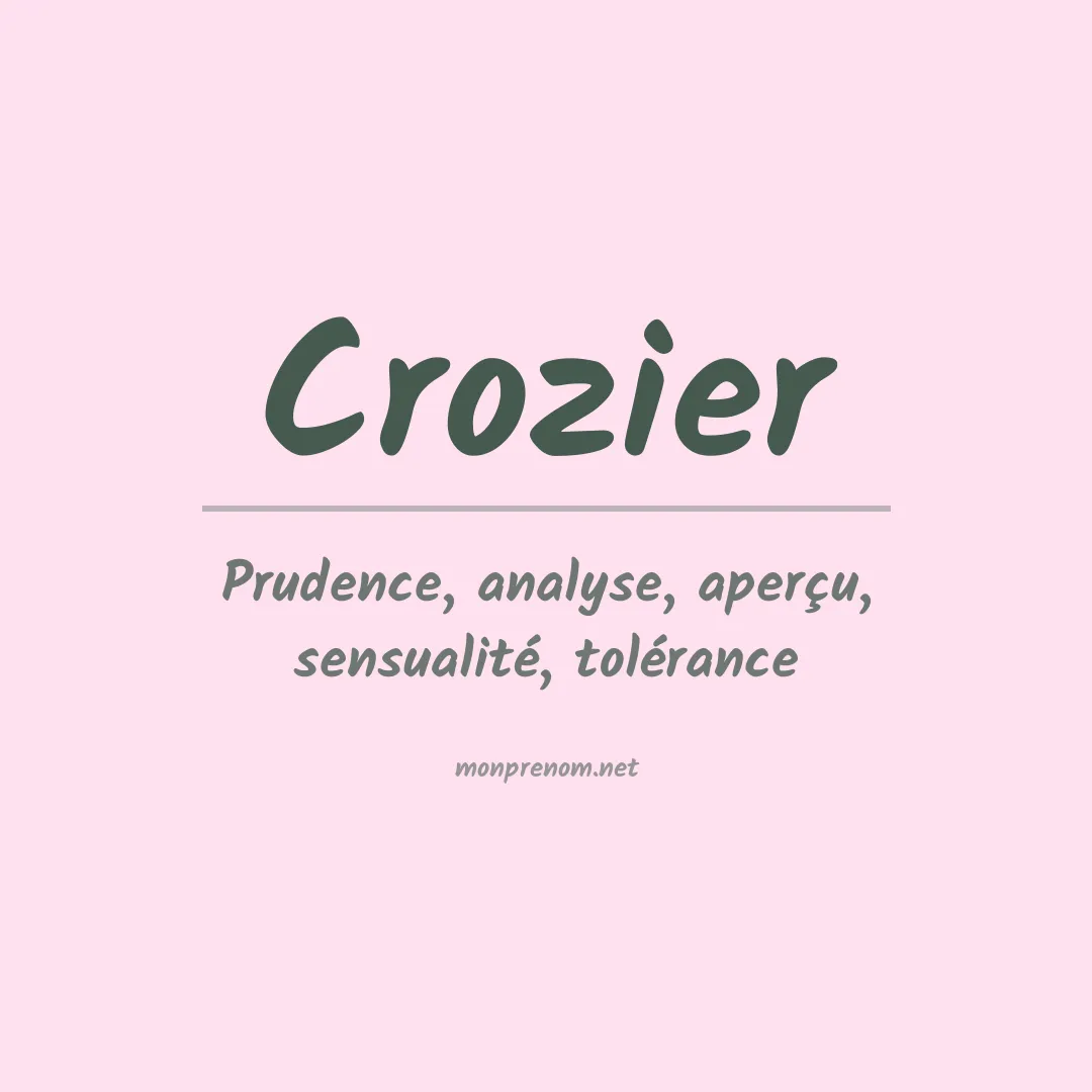 Prénom Crozier