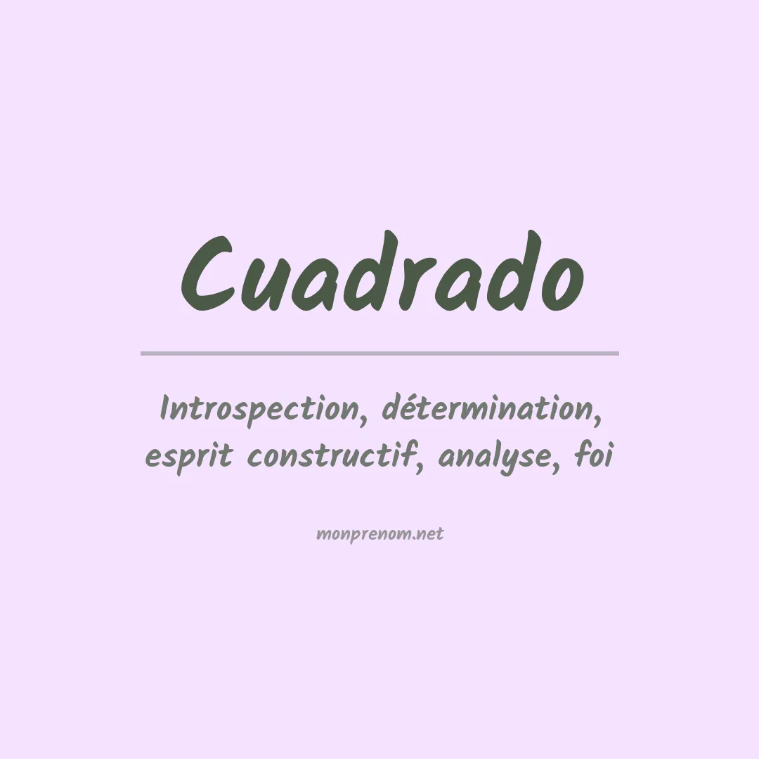 Prénom Cuadrado