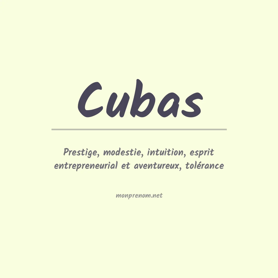 Prénom Cubas