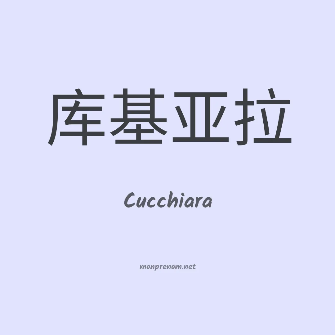 Cucchiara en chinois