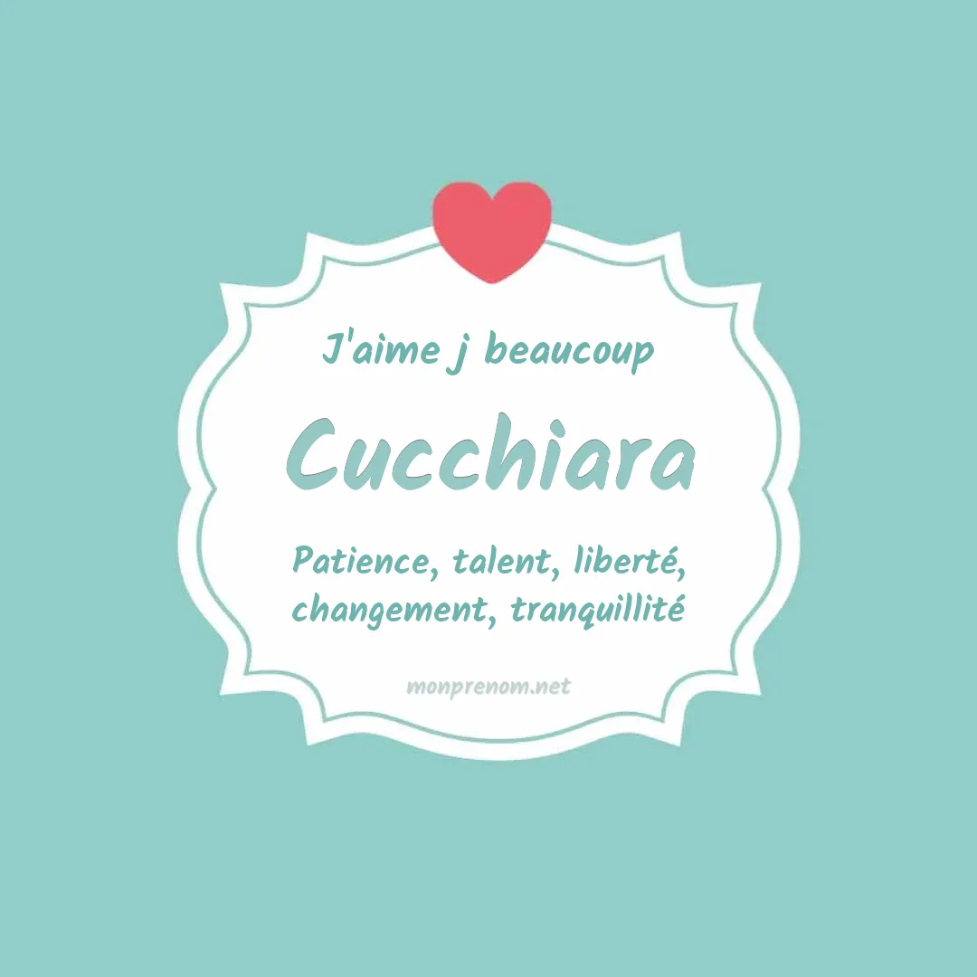 J'aime beaucoup Cucchiara